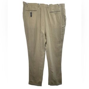 Ralph Ralph Lauren comfort flex Sz 48x33 Beige Linen Cuffed Dress Pant (U5) NWTs